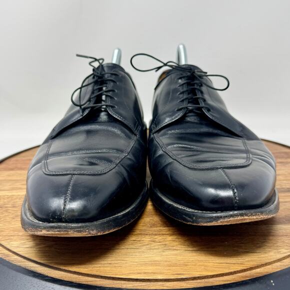 Allen Edmonds Delray Men's Black Split Toe Dress Shoes Oxfords Size 14D - Picture 2 of 10